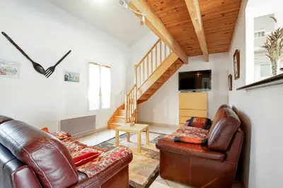 Coin salon dans l'établissement Villa Vanille