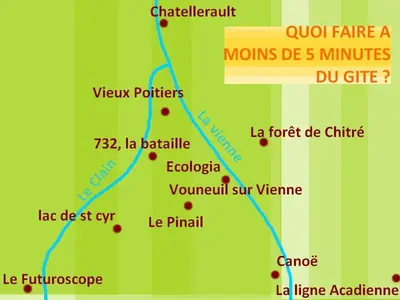 Plan de l'établissement GITE RIEN SANS PEINE proche FUTUROSCOPE