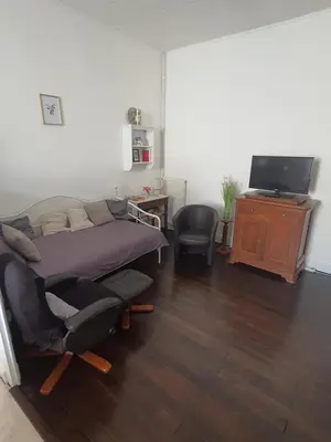 Télévision ou salle de divertissement dans l'établissement Maison d'hôtes du Faubourg Charrault Saint Maixent L'Ecole