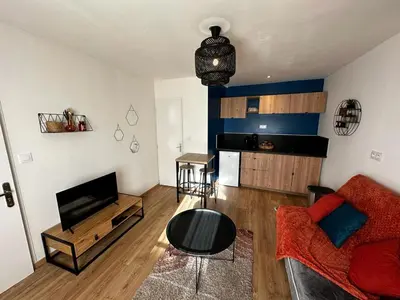 Coin salon dans l'établissement Le Songe bleu - centre ville - netflix