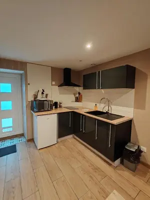 Cuisine ou kitchenette dans l'établissement MaisonnetteAu36-centre-parking-cosy