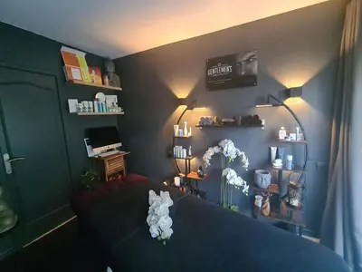 Un ou plusieurs lits dans un hébergement de l'établissement Chambre d'hôte chez Roberto et Hervé