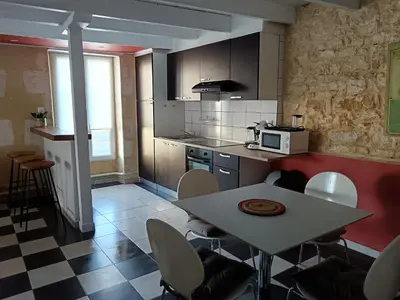 Cuisine ou kitchenette dans l'établissement la petite charentaise
