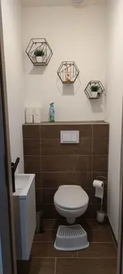 Salle de bains dans l'établissement Charmante maison de plain-pied