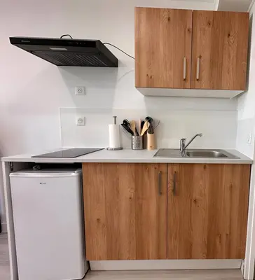 Cuisine ou kitchenette dans l'établissement Studio Maya Mexican Style