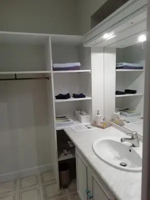 Salle de bains dans l'établissement Domaine des Tonneaux