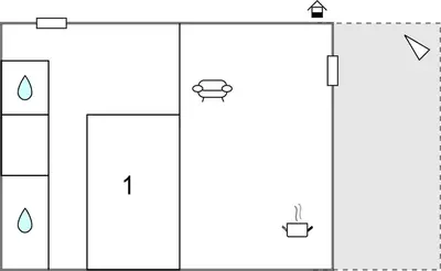 Plan de l'établissement Cozy Home In Montmorillon With Wi-Fi