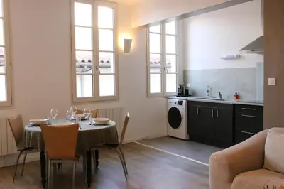 Cuisine ou kitchenette dans l'établissement Magnifique appartement - Hyper centre Vieux Cognac
