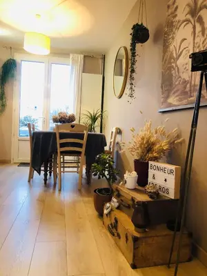 Coin salon dans l'établissement Maison paisible