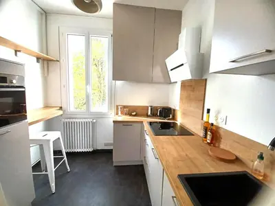 Cuisine ou kitchenette dans l'établissement Fanfrelin joli T3 centre ville