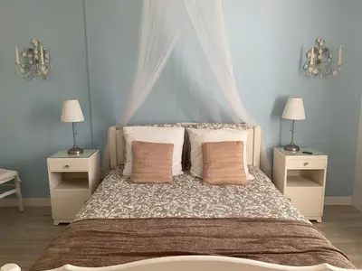 Un ou plusieurs lits dans un hébergement de l'établissement B&B at 3 La Brionniere