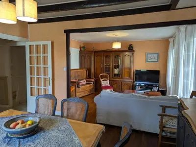 Télévision ou salle de divertissement dans l'établissement Ancien moulin rustique avec jardin, WIFI et parking, animaux acceptés - FR-1-653-251