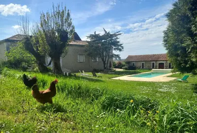 Jardin de l'établissement Domaine chez Maurice