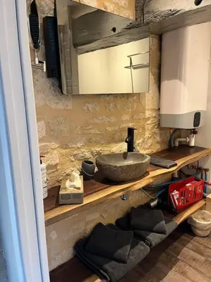 Cuisine ou kitchenette dans l'établissement La Petite Maison - La Grange des Colporteurs