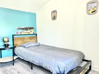 Un ou plusieurs lits dans un hébergement de l'établissement La baillargeoise - Superbe maison à 7 min du parc