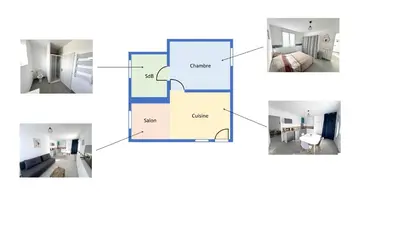 Salle de bains dans l'établissement 178B - Appartement T2 Tout Confort - Wifi Netflix