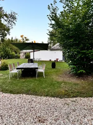 Jardin de l'établissement Au cœur du vignoble cognaçais