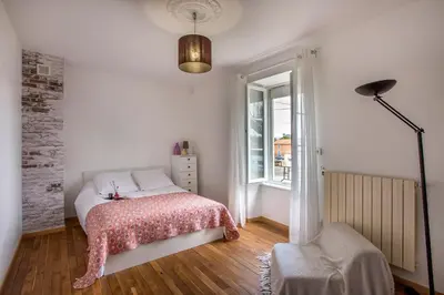 Un ou plusieurs lits dans un hébergement de l'établissement L'escapade Vendéenne - Grand jardin 4 chambres