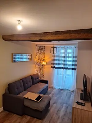 Télévision ou salle de divertissement dans l'établissement logement T2 neuf - centre-ville