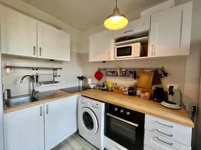Cuisine ou kitchenette dans l'établissement Le P'tit Anatole - Joli T2 avec parking