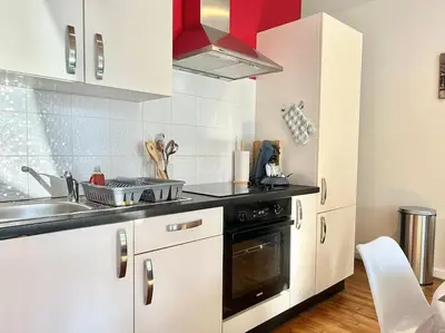Cuisine ou kitchenette dans l'établissement Le Calypso, superbe T3+Parking proche du centre