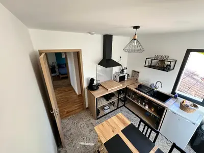 Cuisine ou kitchenette dans l'établissement Chambre privée au calme - Proche gare - Parking gratuit