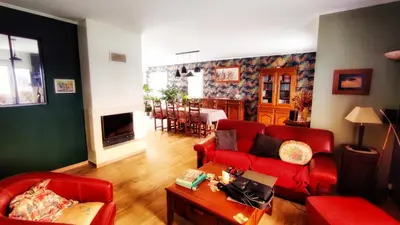 Coin salon dans l'établissement Maison de famille