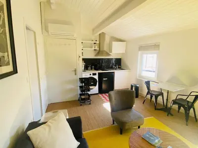 Cuisine ou kitchenette dans l'établissement Bel appartement, Oiseau 1