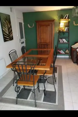 Coin salon dans l'établissement Maison coeur de ferme