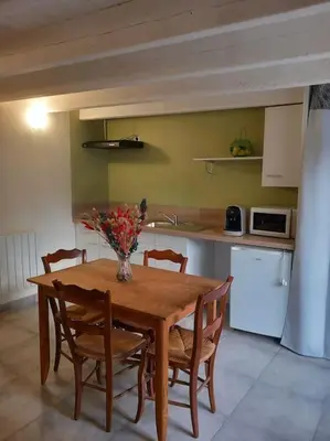 Cuisine ou kitchenette dans l'établissement Gîte à 25 minutes du Puy du Fou