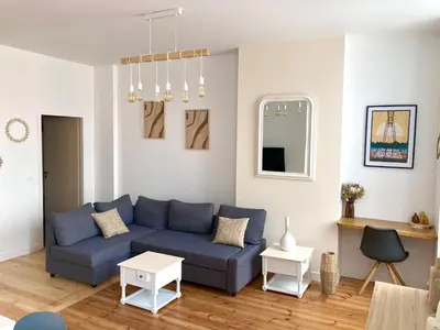 Coin salon dans l'établissement Beau T3 lumineux : La Couronne
