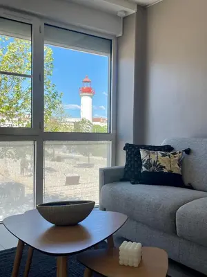 Coin salon dans l'établissement L'amarrage éphémère