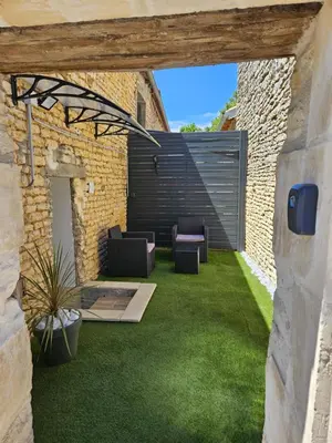 Terrasse ou espace extérieur de l'établissement La porte Bleue