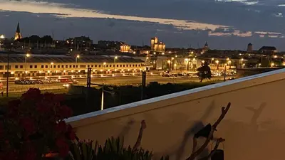 Vue générale sur La Rochelle ou vue de la ville depuis l'appartement