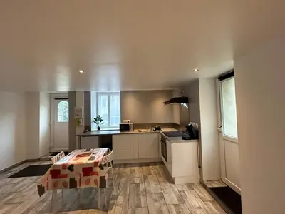 Cuisine ou kitchenette dans l'établissement Studio
