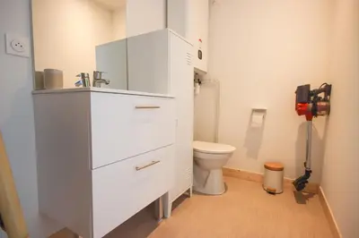 Salle de bains dans l'établissement L'Eco Studio - Vue Panoramique