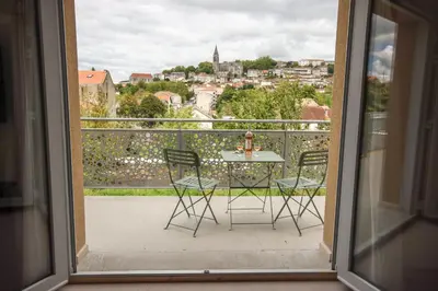 Balcon ou terrasse dans l'établissement L'Eco Studio - Vue Panoramique