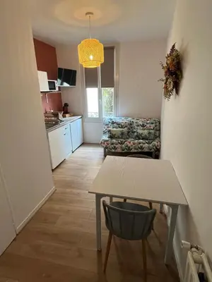 Cuisine ou kitchenette dans l'établissement Studio calme plein centre