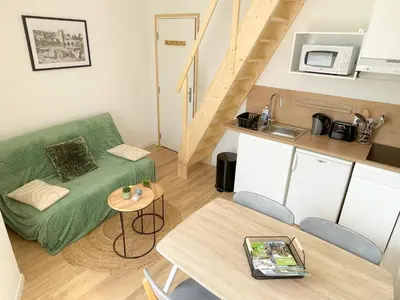 Cuisine ou kitchenette dans l'établissement Appartement T2