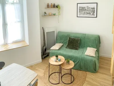 Coin salon dans l'établissement Appartement T2