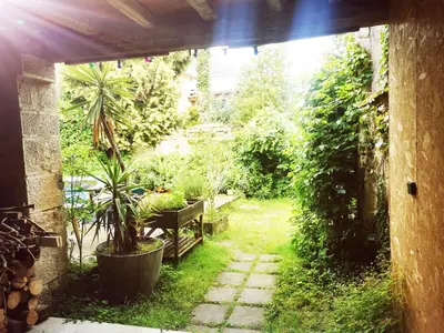 Jardin de l'établissement Les chambres de Cherveux