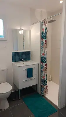 Salle de bains dans l'établissement Maisonnette indépendante