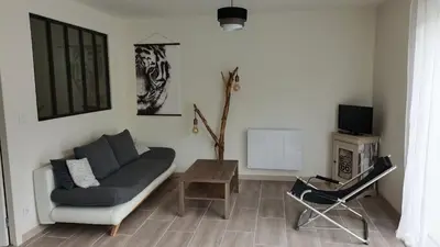 Télévision ou salle de divertissement dans l'établissement Maisonnette indépendante