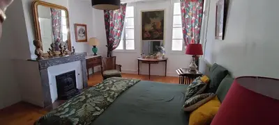 Coin salon dans l'établissement Chambre d'hôte AMELIE