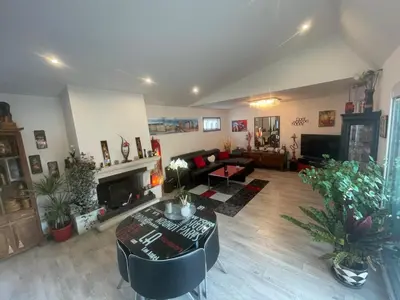 Coin salon dans l'établissement Charmante maison pour vos vacances