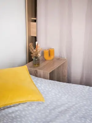 Un ou plusieurs lits dans un hébergement de l'établissement Gîte Demilenise - Villemain
