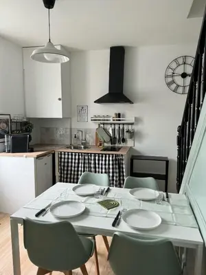 Cuisine ou kitchenette dans l'établissement La maison du Maréchal