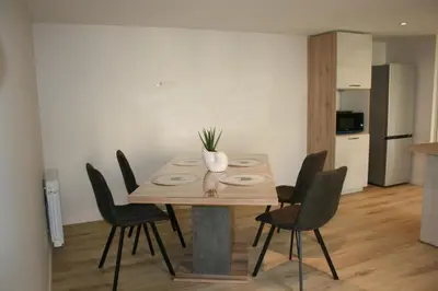 Cuisine ou kitchenette dans l'établissement Les nuits d'ALDEARDE