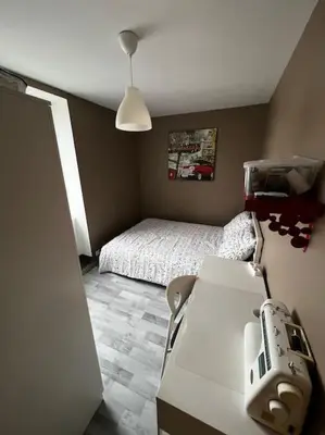 Un ou plusieurs lits dans un hébergement de l'établissement Belle maison proche plage