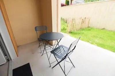 Terrasse ou espace extérieur de l'établissement Le Lodge
